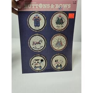 Buttons And Bows Counted Cross Stitch Designs For 5” Loops Book II BANAR DESIGNS